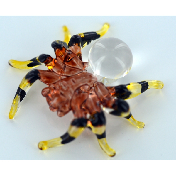 Spinne - Glasfigur 4.5 x 4 x 1.5 - Glastier