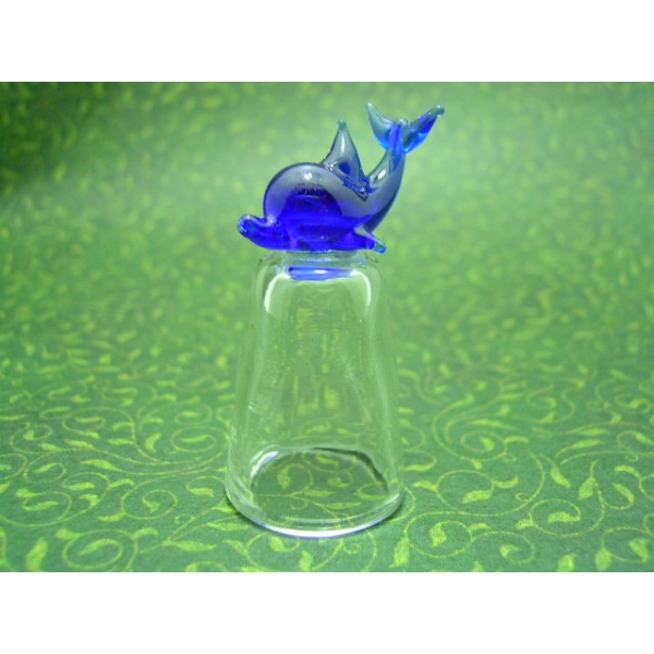 Fingerhut aus Glas-delfin