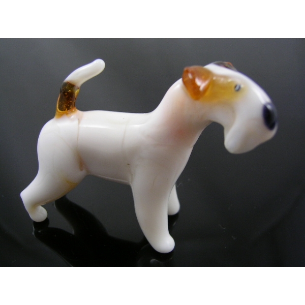 Hund-dog-Fox Terrier Glasfigur-48-15