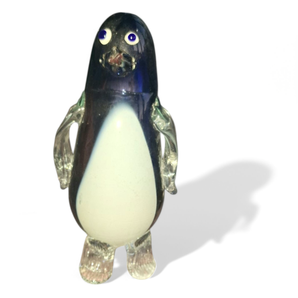 Pinguin Groß - Glasfigur / Handgefertigte Dekoration aus Glas