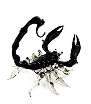 Skorpion - Scorpion -Glasfigur-Glastier-T-03S-black
