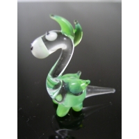 Drache mini grün klar - Miniatur Drachen Glas Figur Setzkasten Glücksbringer Vitrine Drache mini grün klar - Miniatur Drachen Glas Figur Setzkasten Glücksbringer Vitrine
