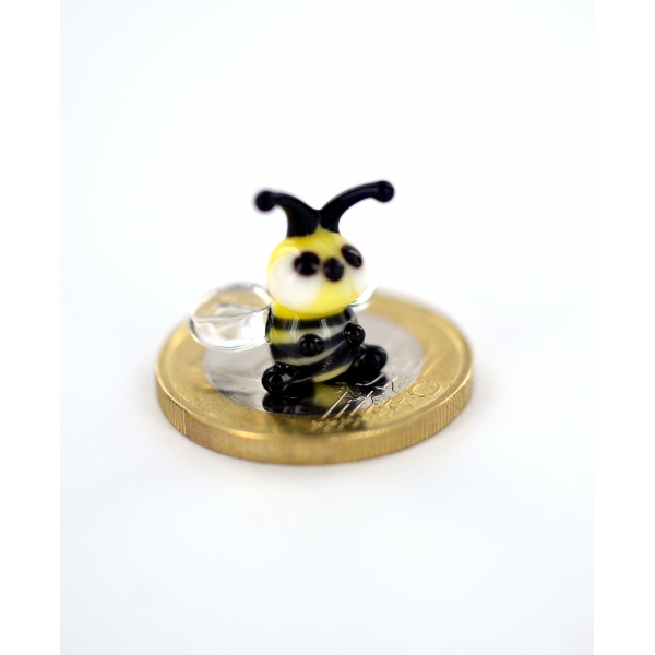Biene - Honigbiene Miniatur Glasfigur - Glastier