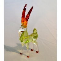 Preview: Steinbock - Grün Braun Figur aus Glas - Glastier Deko Vitrine Preview: Steinbock - Grün Braun Figur aus Glas - Glastier Deko Vitrine