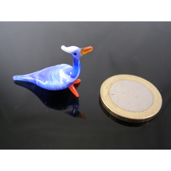 Pfau blau mini-Glastier-Glassfigur-Glassfiguren-k-3