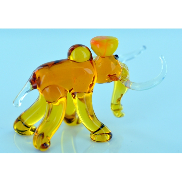 Mammut Mit Hut - Glasfigur - Glastier