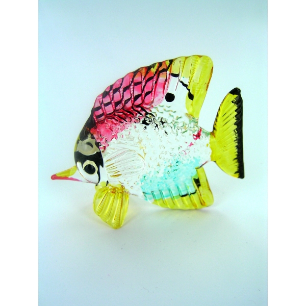 Fisch-Bunter Glasfisch-Glasfigur-Glastier-T-09-Gro