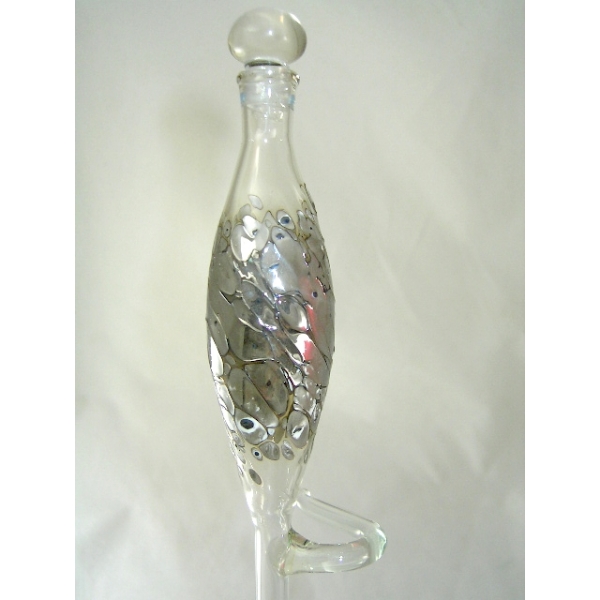 Silberfarbiger -Durstkugel-Bewässerungskugel Glas Silber