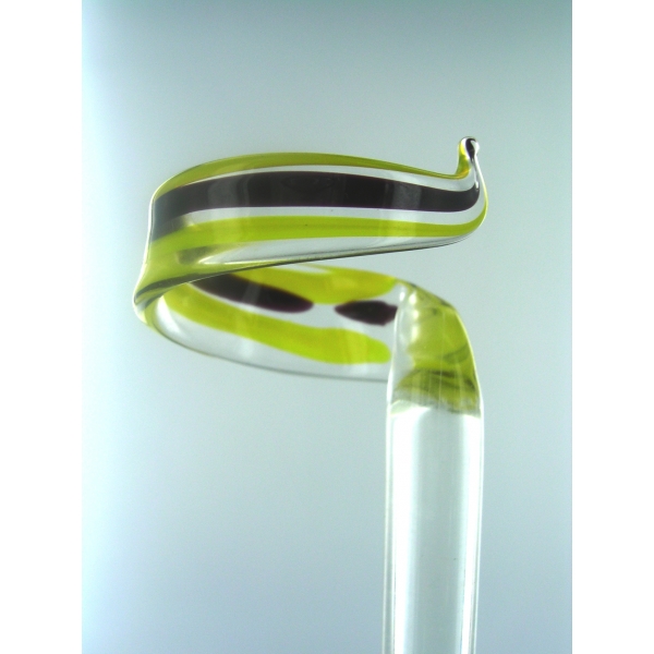 Orchideenstab - Blumenstab-orchideenstab - Rankhilfe v-19 grün schwarz klar Glas Blütenstütze Garten