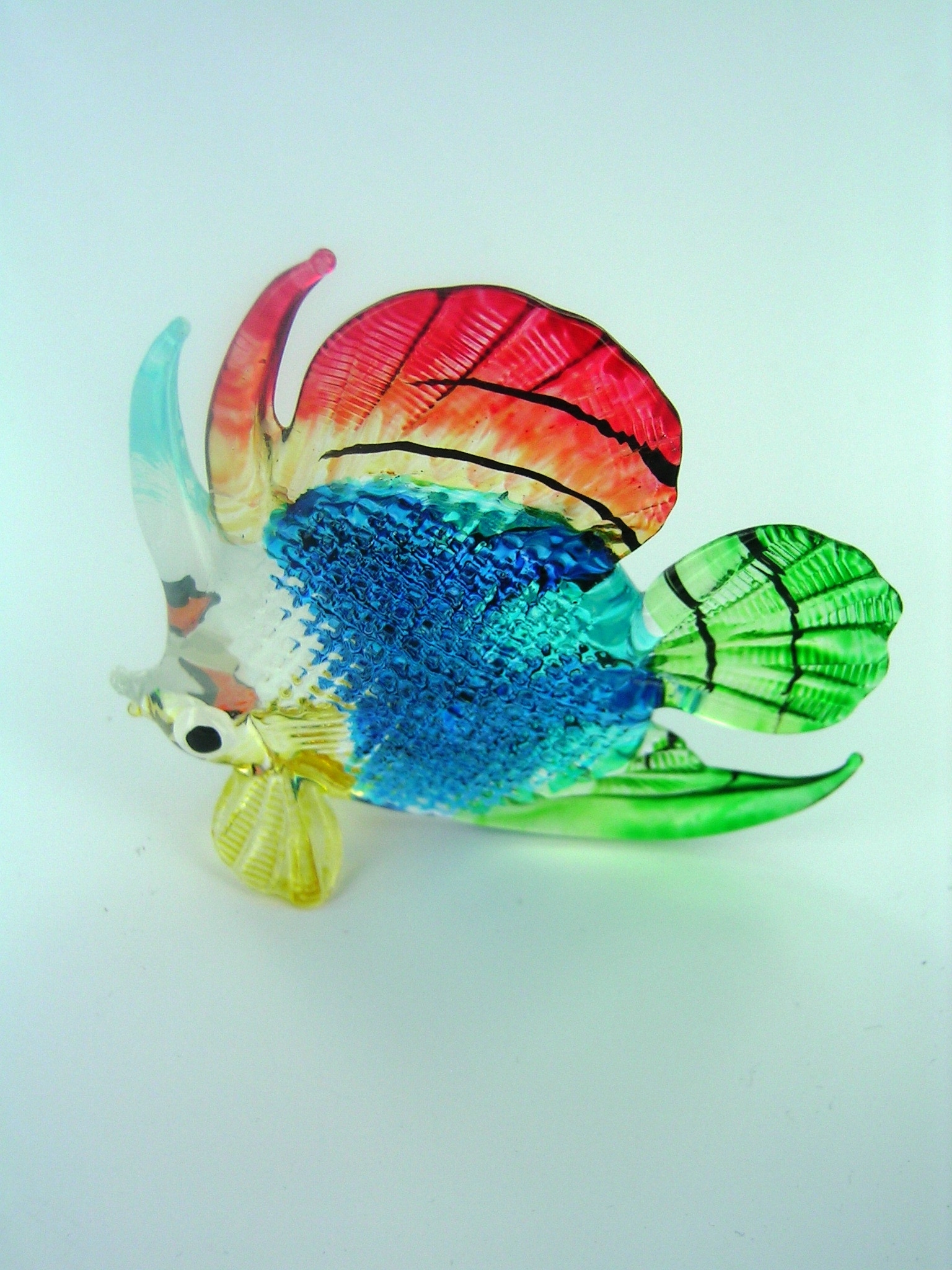 Fisch-Bunter Glasfisch-Glasfigur-Glastier-T-111-Gro | Fische & Meerestiere  | Aus aller Welt - Große Tiere | Glastiere - Glasfiguren | Glasfiguren  Bastick