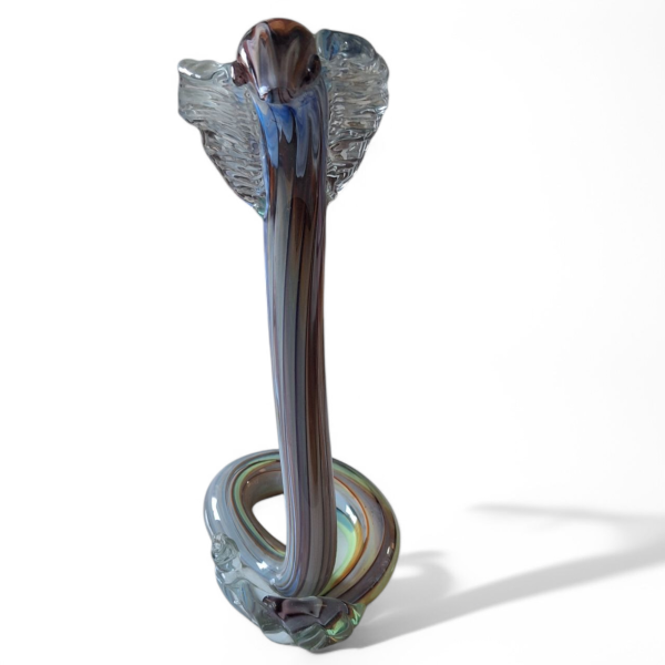Glasfigur - Kobra - Königskobra handgefertigte Schlangenfigur - Skulptur