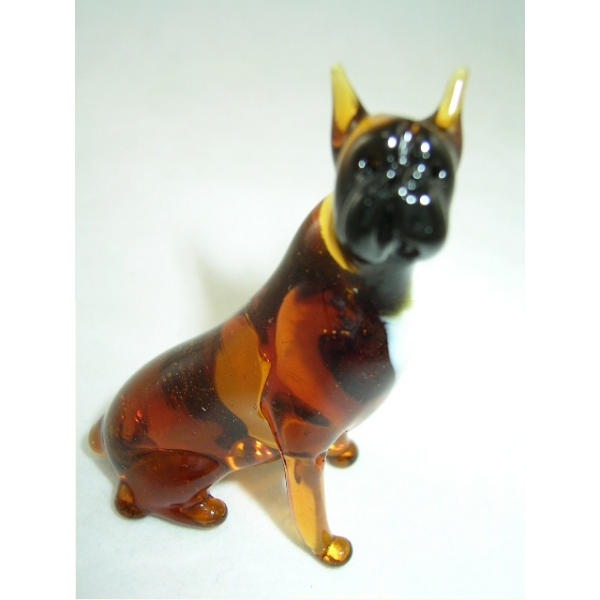Hund-Dog-Rassenhund -Boxer -Glasfigur-15-2