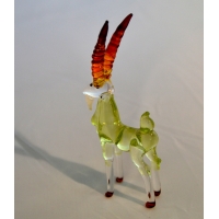 Preview: Steinbock - Grün Braun Figur aus Glas - Glastier Deko Vitrine Preview: Steinbock - Grün Braun Figur aus Glas - Glastier Deko Vitrine