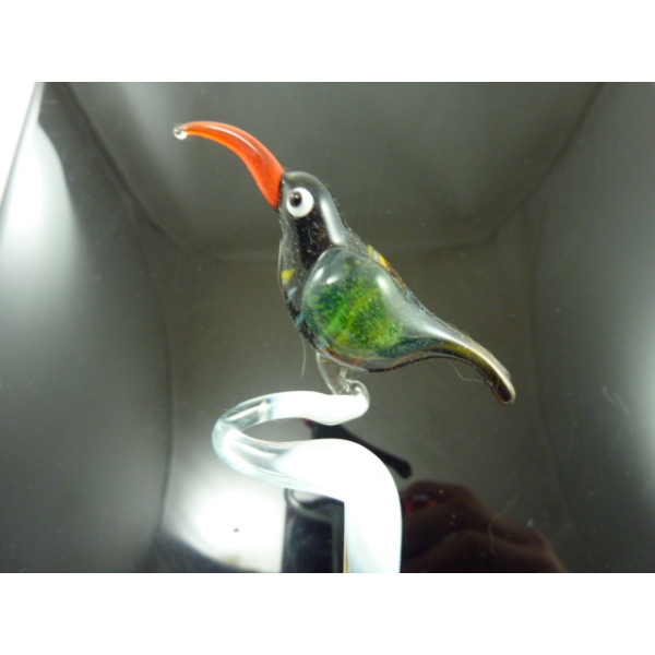 Orchideenstab Vogel (h-27) - L Kolibri Glas 43 cm Blumenstab Rankhilfe