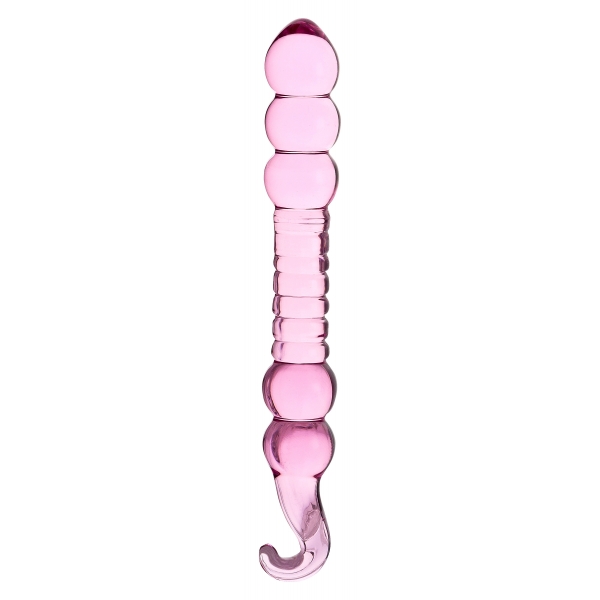 Glass Dildo Erotic Art Sculpture Pink F15