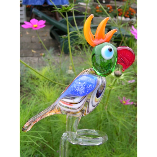 Papagei classic-Orchideenstab-Blumenstab-u-2