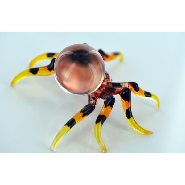 Spinne - Glasfigur 9 x 8.5 x 4.5 cm -Glastier