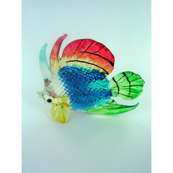 Fisch-Bunter Glasfisch-Glasfigur-Glastier-T-111-Gro