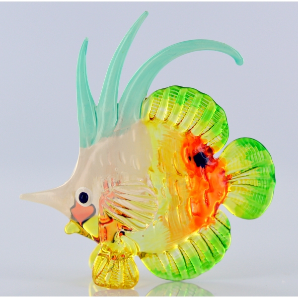 Bunter Glasfisch - Glasfigur- Glastier - y60