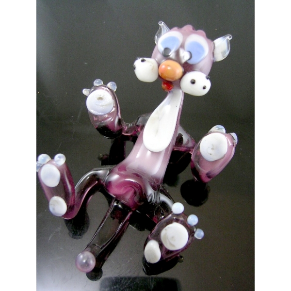 Katze-Katzen-Cat-Glasfigur-Glasfiguren v-1