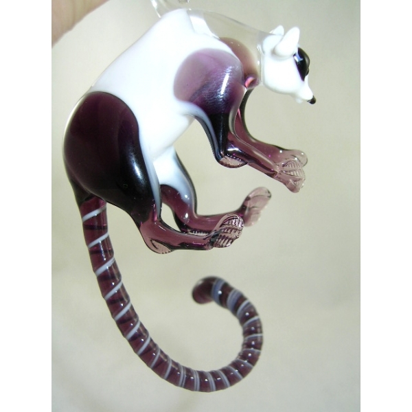 Lemur Hängend -Glasfigur-Glastier-Glasfiguren-b8-15-14
