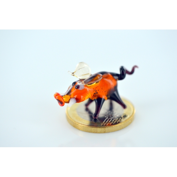 Wildschwein mini - Glasfigur-Glastier-k-4