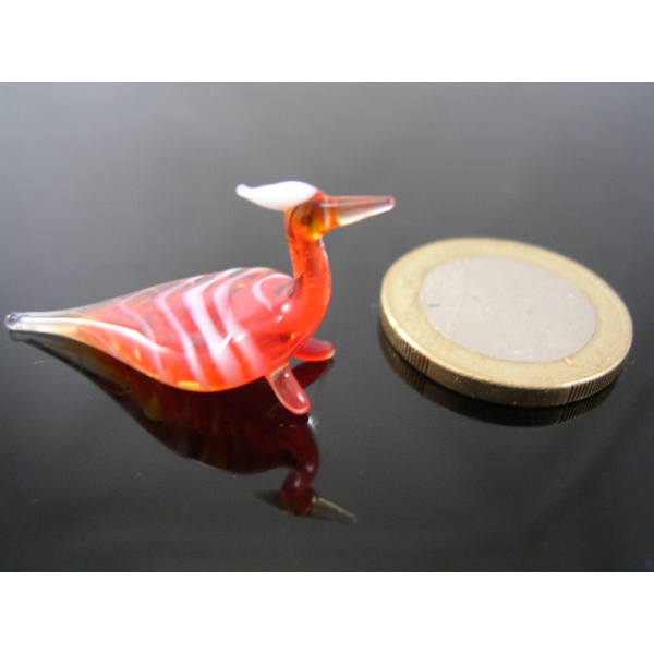 Pfau rot mini-Glastier-Glassfigur-Glassfiguren-k-3