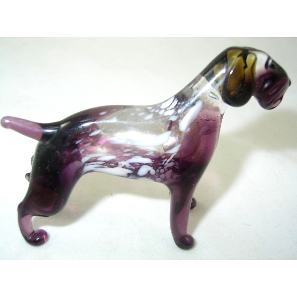 Hund -Rassehund-Deutsch Drahthaar-b8-8-7-Glasfigur