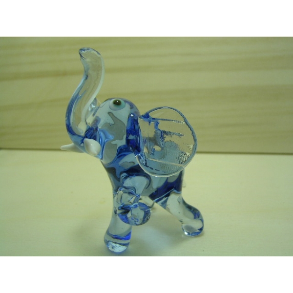 Blau elefant - Glastier